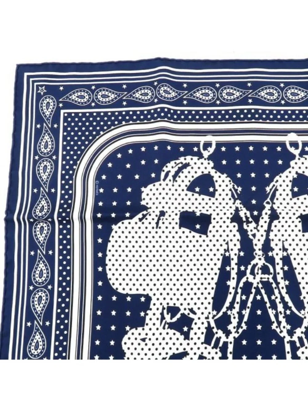Hermes Carre 55 Silk Bandana Scarf